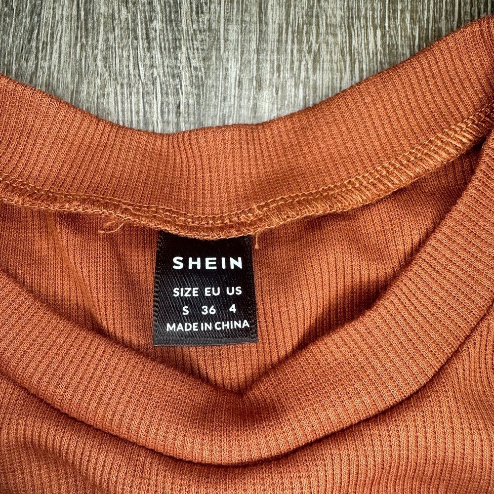 Burnt Orange Shirt Size Small - Picture 2 of 4
